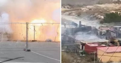 Explosin en fbrica de pirotcnicos deja un fallecido.