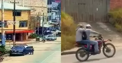 Criminales huyeron en una motocicleta luego de perpetrar el crimen.