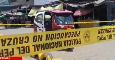 Mototaxista se salv de morir en Comas tras ataque de sicario.