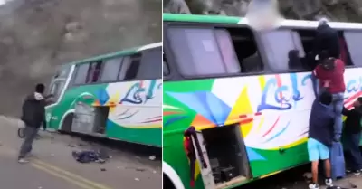 Despiste de bus en Trujillo.