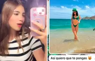 Hombre enva foto de modelo a su novia para que imite su cuerpo: "As quiero que te pongas"