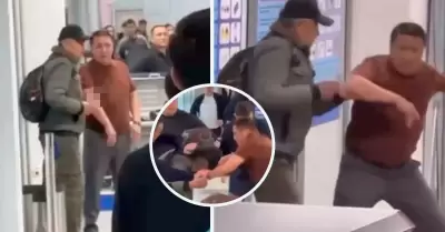 Exboxeador desarma a criminal en aeropuerto.