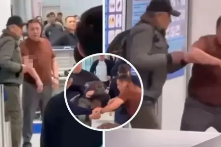 Exboxeador desarma a criminal en aeropuerto.