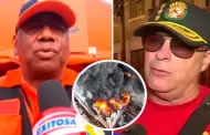 "Qu clase de lder es?": Jefe de Indeci responde a comandante Panizo por posible retiro de bomberos del incendio