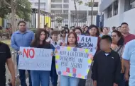 "Dnde est Dina? T eres madre": Familias reprochan al Gobierno por inseguridad en colegios ante extorsiones