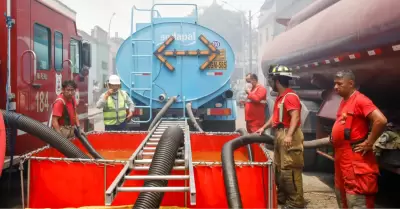 Bomberos dejarn hoy el mando de operaciones contra incendio en Cercado de Lima.