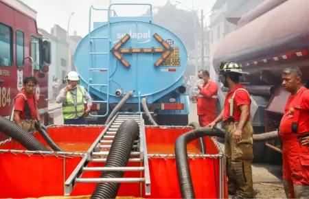 Bomberos dejarn hoy el mando de operaciones contra incendio en Cercado de Lima.