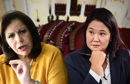 Lourdes Flores y Keiko Fujimori.