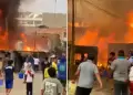 Reportan fuerte incendio en Ate: Siniestro se produjo cerca al cementerio de Santa Clara