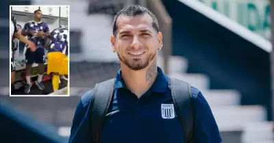 Miguel Trauco festeja triunfo de Alianza Lima