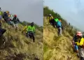 Polica rescata a 26 turistas extranjeros varados al pie del nevado Salkantay en Cusco