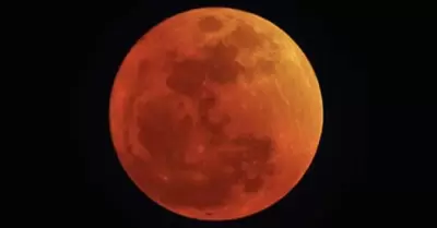 As se vivi el eclipse lunar total en Per y Amrica Latina.