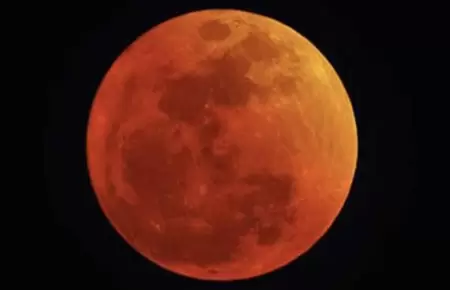 As se vivi el eclipse lunar total en Per y Amrica Latina.