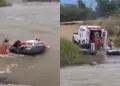 Indignante! Gestante en labor de parto cruza el ro Zaa en cmara de llanta por falta de puente