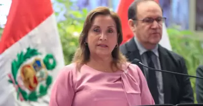 Dina Boluarte, presidenta de la Repblica.