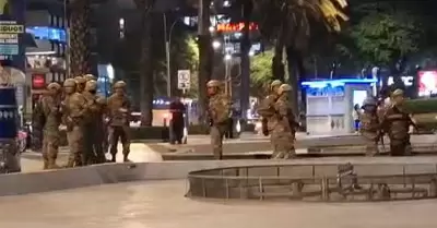 Militares fueron vistos en Miraflores en pleno estado de emergencia.