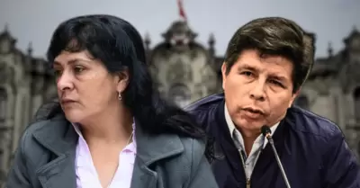 Lilia Paredes y Pedro Castillo.