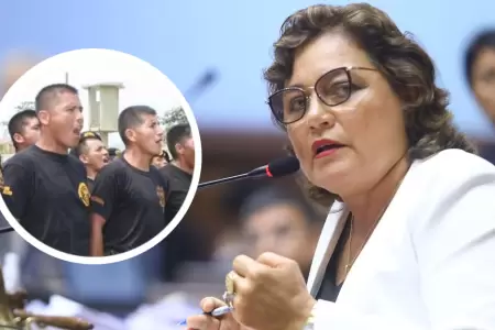 Silvia Monteza se muestra a favor del regreso del servicio militar obligatorio.