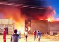 VES: TERRIBLE! Incendio asot cochera cerca del kilmetro 17 de la Panamericana Sur