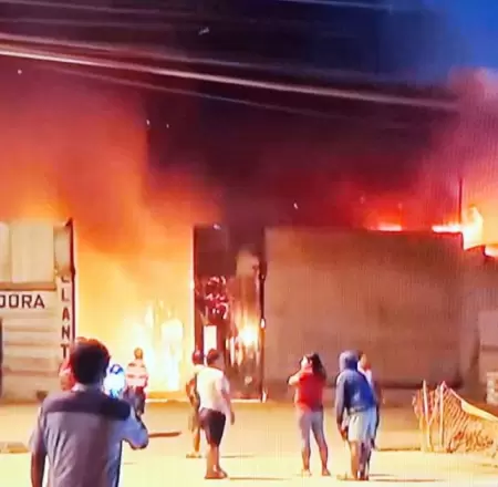 Incendio en VES