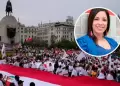 Tatiana Astengo se une a la marcha contra la inseguridad ciudadana: "Para que no nos sigan matando"