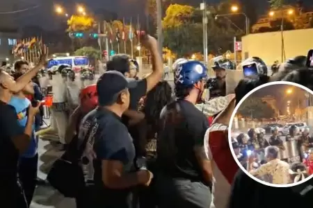 Liberan Av. Abancay tras jornada de protesta contra la crisis de inseguridad.