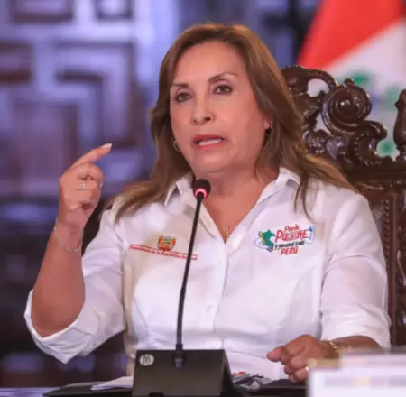Dina Boluarte, presidenta del Per.