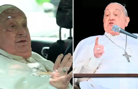 Papa Francisco reaparece en pblico tras alta mdica.