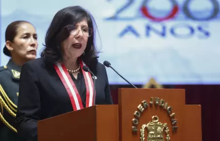 Janet Tello, presidenta del Poder Judicial.