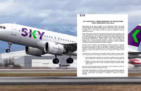 Sky suspende vuelos a Jauja