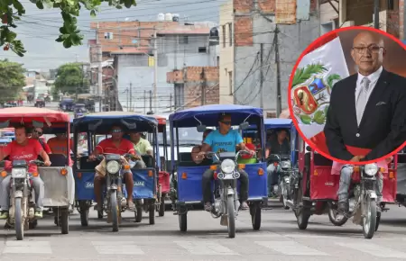 Mototaxistas desconfan de Julio Daz como nuevo ministro del Interior.