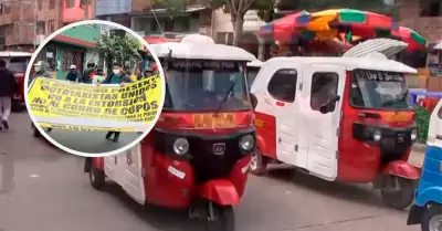 Mototaxistas harn paro el prximo 24 de octubre