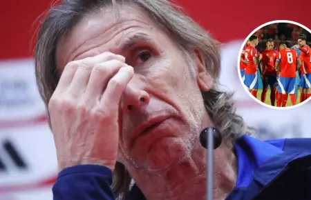 Ricardo Gareca afectado por resultado de Chile ante Ecuador.