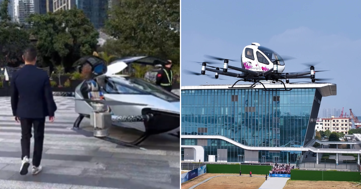 Los "taxis voladores" son una realidad: China autoriza los primeros autos aéreos en el mundo