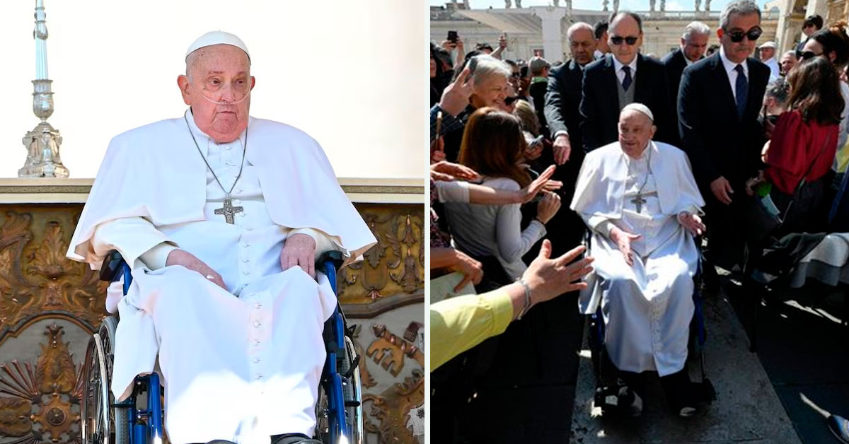Papa Francisco reaparece en público en la Plaza de San Pedro tras su alta médica: "Gracias por todo"