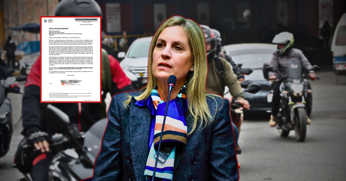 Congreso: Maricarmen Alva pide a Comisión de Transportes aprobar PL que regula uso de motos