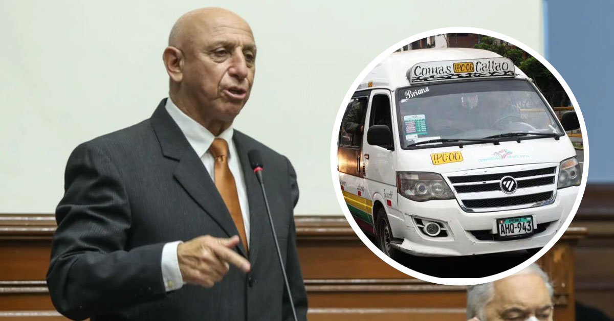 Congresista José Cueto sugiere a transportistas usar láminas antibalas ante ataques de extorsionadores
