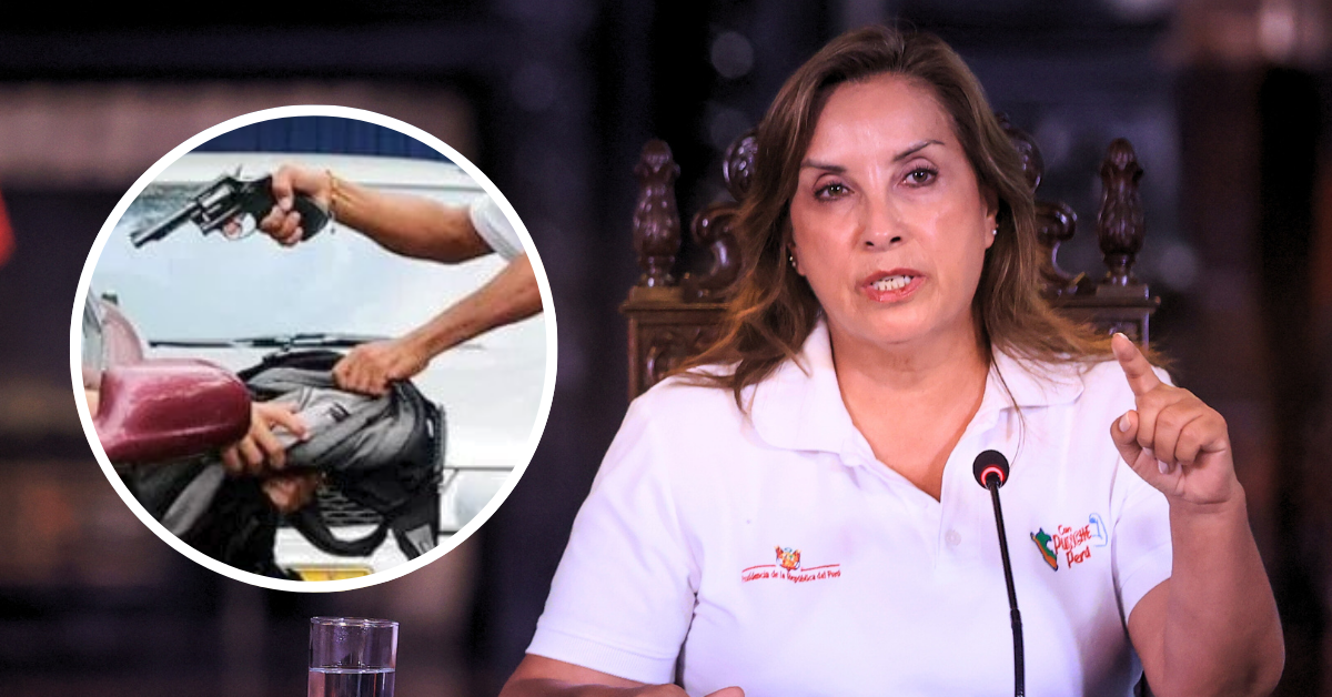 Dina Boluarte sobre crisis de inseguridad en el Perú: "No es responsabilidad de la presidenta"
