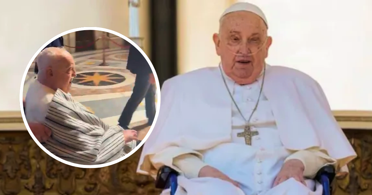 El papa Francisco hizo sorpresiva aparición pública: Pontífice vistió de civil en Basílica de San Pedro