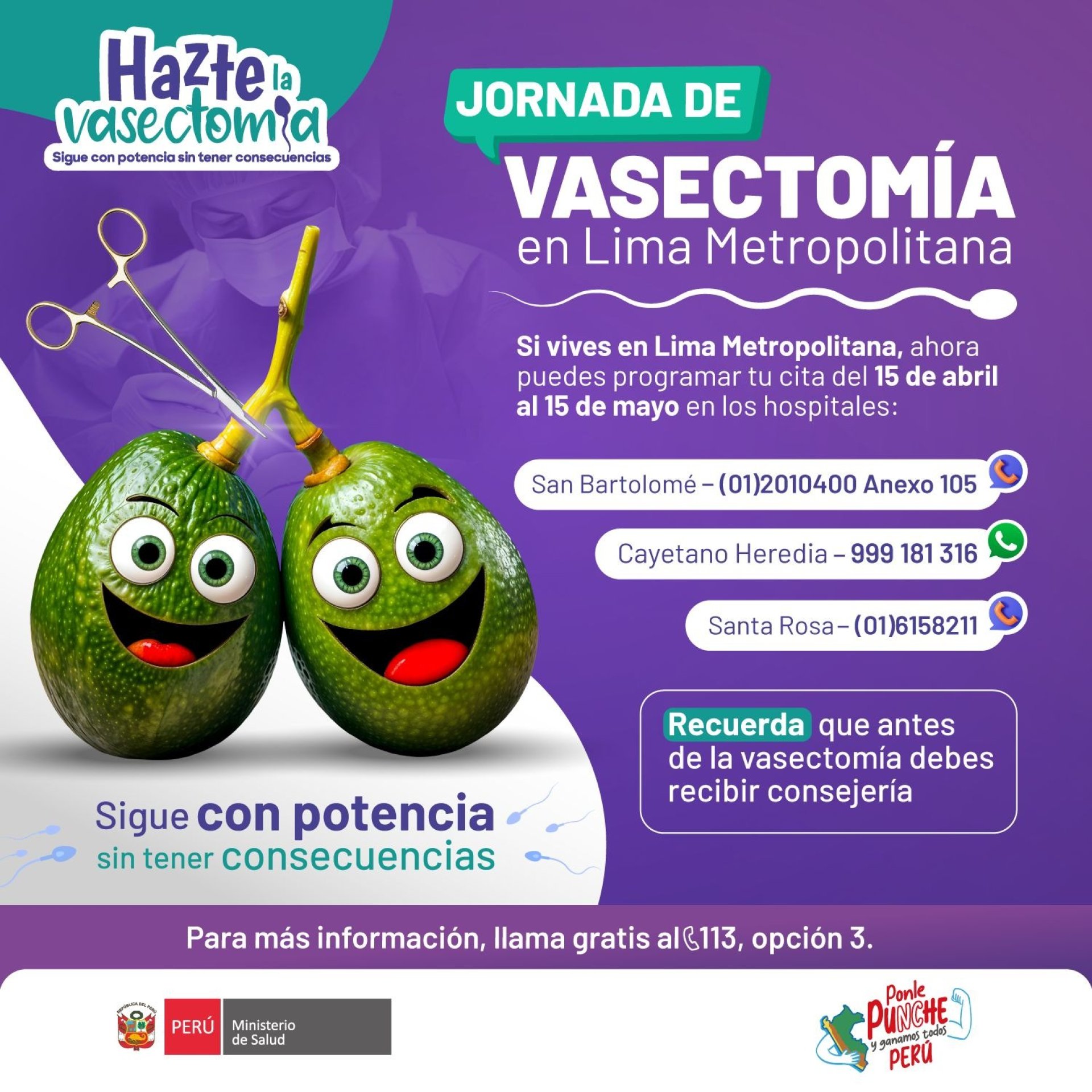 Vasectoma en hombres mayores de 18 aos