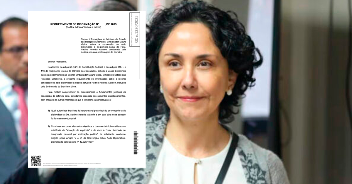 Nadine Heredia: Diputados de Brasil piden a su canciller explicaciones por asilo a esposa de Ollanta Humala