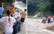 Piura: Escolares arriesgan sus vidas y cruzan quebrada con sogas para ir al colegio
