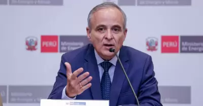 Ministro de Energía y Minas, Jorge Montero.