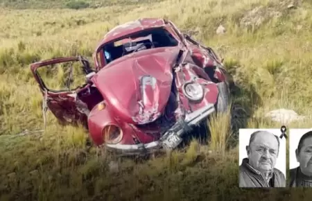 Volkswagen cae a abismo y esposos mueren.