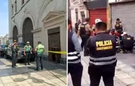 Robo frustrado en Jirn de la Unin: Delincuente pierde la vida tras caer de edificio cuando escapaba de la PNP