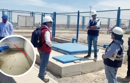 Deficiencias en planta de tratamiento de agua potable en Calana
