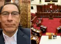 Martn Vizcarra acude al Pleno del Congreso donde se debate su inhabilitacin: "Aqu parado y sin polo"
