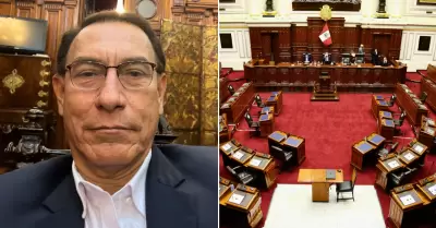 Martín Vizcarra acude al Pleno del Congreso.