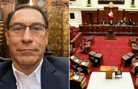 Martn Vizcarra acude al Pleno del Congreso.