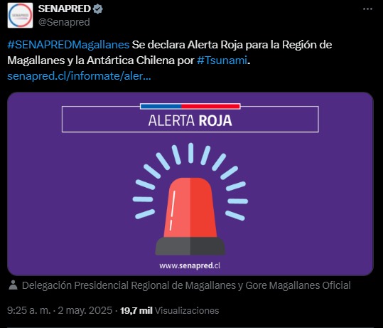 SENAPRED declara alerta roja en